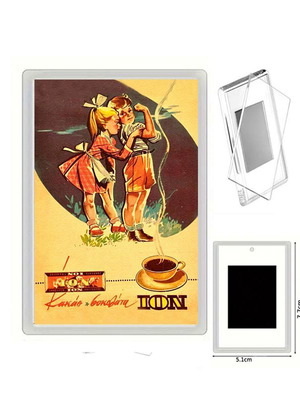 Magnet with Ion Cocoa & Chocolate Retro Greek Ads