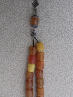 Old used worry beads