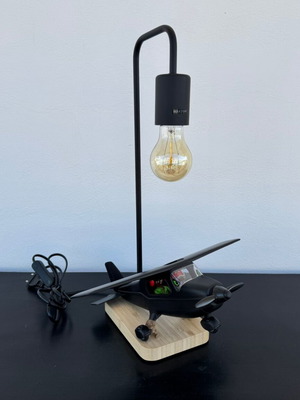 Επιτραπέζιο φωτιστικό με αεροπλάνο χειροποίητο, καινούργιο