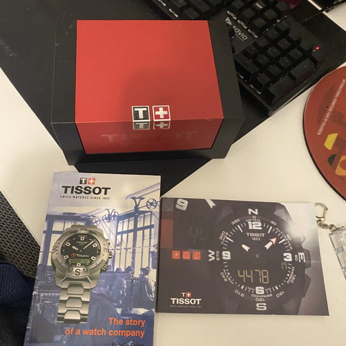 Tissot watch box with booklets used