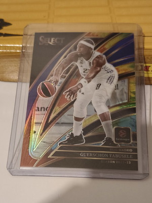 Guerschon Yabusele Courtside Tie Die /25 Panini Select Euroleague card Real Madrid
