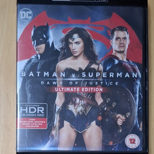 Batman v Superman Dawn of Justice Ultimate Edition 4K Blu-Ray like new
