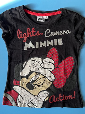 Μπλουζάκι T-shirt Disney μεταχειρισμένο για κορίτσι 4 ετών, μαύρο