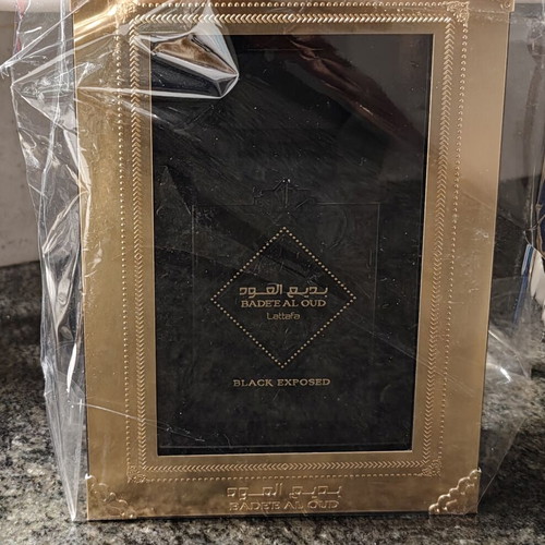 Lattafa Bade'e Al Oud Black Exposed Eau de Parfum 100ml like new