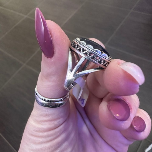 Cat's Eye Silver 925 Ring used, vintage
