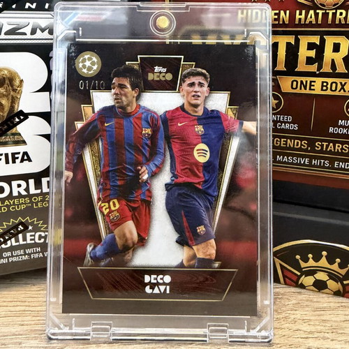 Topps UCC Then and Now Deco Gavi Barcelona card like new 1/10