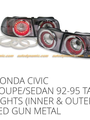 Honda Civic tail lights set 1992-1996 sedan coupe with LED