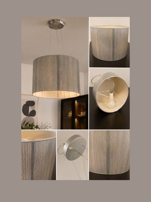 Ceiling light with silver threads like new, Ø40 × H29 cm