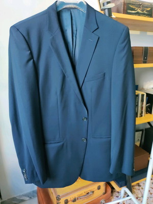 Zara jacket used, blue, size 56, slim fit