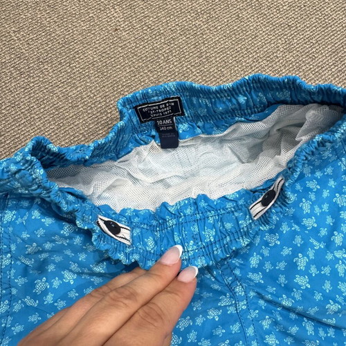 Vilebrequin Boys Blue Turtle Print Swim Shorts Size 10Y 140 cm Like New