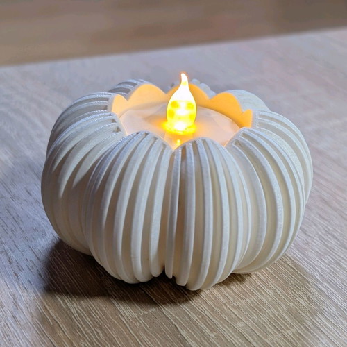 Decorative small pumpkin for LED candle like new