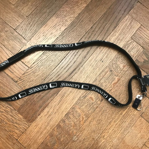 Guinness lanyard collectible new, official merchandise for keys and cards