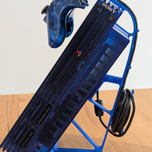 3D Printed Console and Controller Stand for Playstation 2 Fat Vertical, new