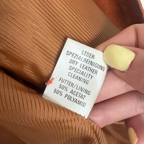 Castor coat German used, size 48, orange