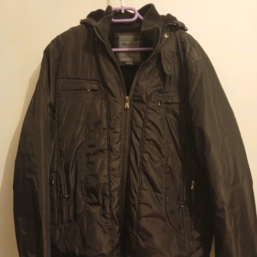 Palablu men's winter jacket XXL, black, fleece lining, hooded