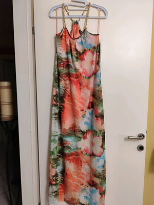 Maxi dress Benissimo new with floral & tie-dye print, size 1