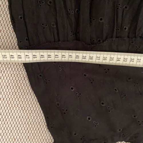 Midi skirt with pleats and tulle like new, black, size S/M