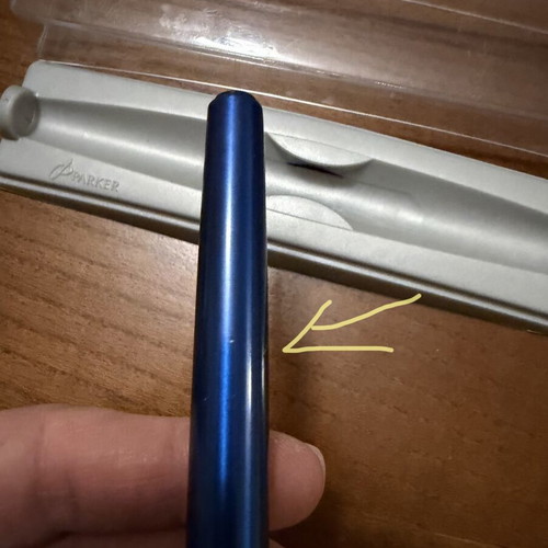Vintage Parker Ballpoint Pen Blue & Gold like new