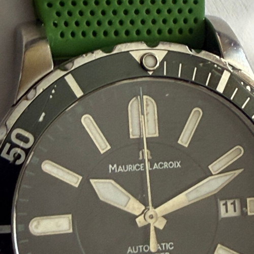 Maurice Lacroix Miros Diver Chronometer limited edition used, black and silver