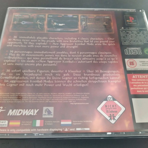 Mortal Kombat Trilogy PS1 used, fully functional