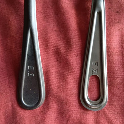 Military collectible spoons set of 2 used
