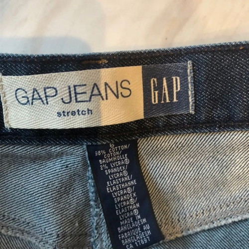 Gap denim skirt, dark blue, stretch, size M