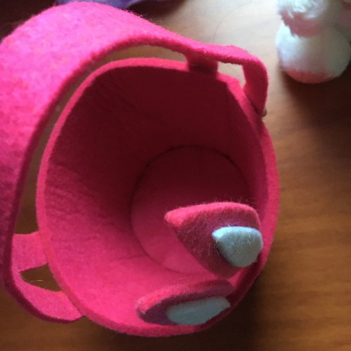 Easter basket and plush bunny new