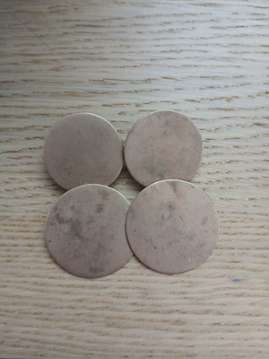 Gregio copper earrings disc shape 5.3 cm new