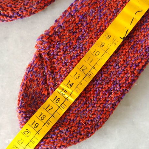 Children's Handmade Pontian Terlikia Socks made to order, purple and orange