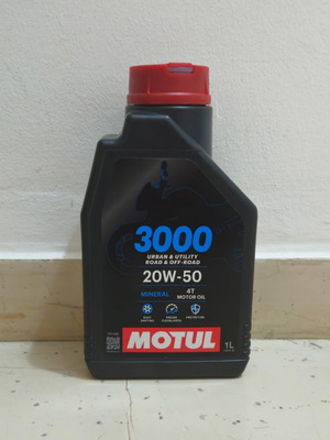 Motul 3000 20W-50 motorcycle oil 1L for four-stroke engines