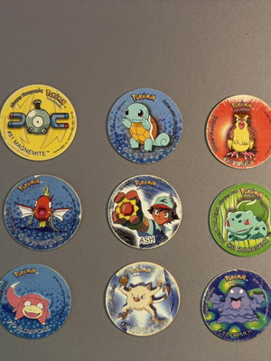 Pokémon Tazos collectible used set