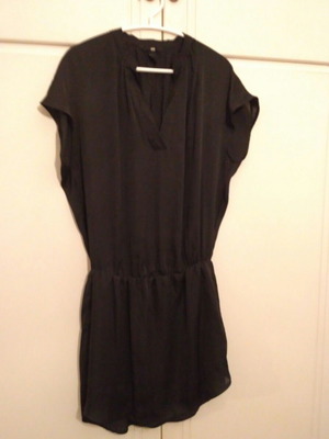 H&M black blouse dress used, size L/40/12
