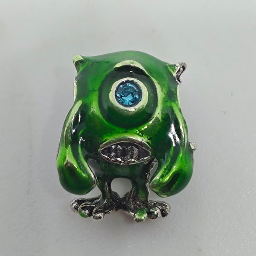 Monsters Inc Mike Wazowski Silver Charm 925 like new