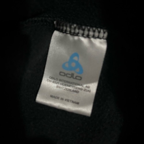 Odlo full zip fleece men's like new, size XXL, black/red