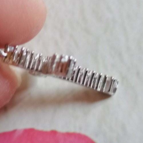 Silver 925 Cross with White Zircons new