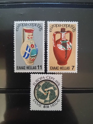1976 Ελλάδα Europa CEPT καινούργια πολυτελή γραμματόσημα MNH
