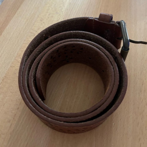 Leather boho belt used with small studs