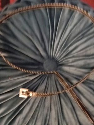 Ζώνη δερμάτινη μεταχειρισμένη, μαύρη, πολύ λεπτή, μέγεθος 110