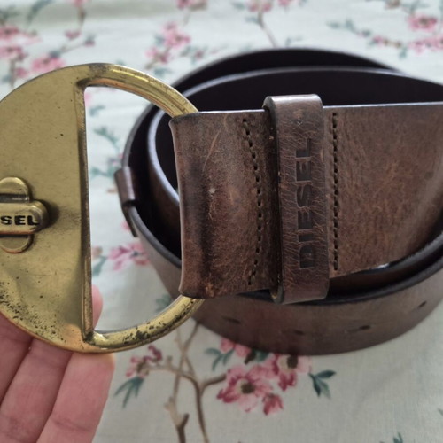 Diesel belt, brown, unisex, original
