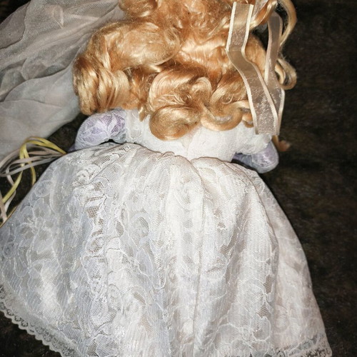Miss Piggy Bride Plush like new from Muppets Show 38 cm