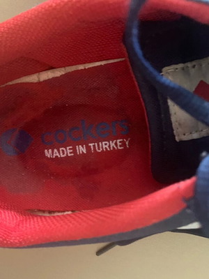 Cockers athletic shoes used, blue and red, size 45