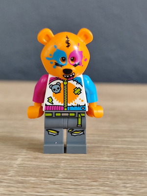 Lego Stuntz Minifigure City Bear Φιγούρα μεταχειρισμένη χωρίς μαλλιά και μηχανή