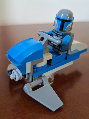 Lego Star Wars Mandalorian Death Watch Warrior with Vehicle like new