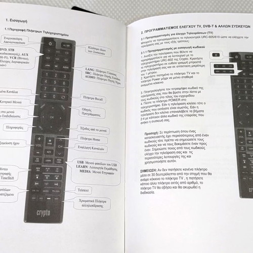 Crypto URC-605 Programmable Remote Control Like New with Manual