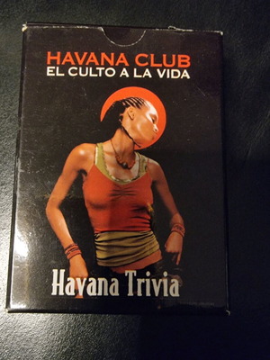 Trivia Havana Club card deck used, 60 cards