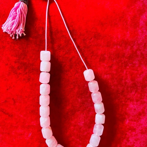 Worry beads made of rose quartz stones new