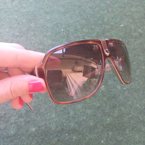 Carrera 33 Unisex Navigator Sunglasses new, brown acetate frame