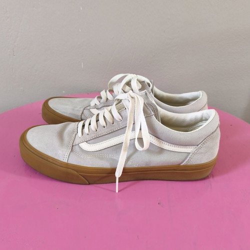 Vans sneakers beige with gum sole like new, size 44.5