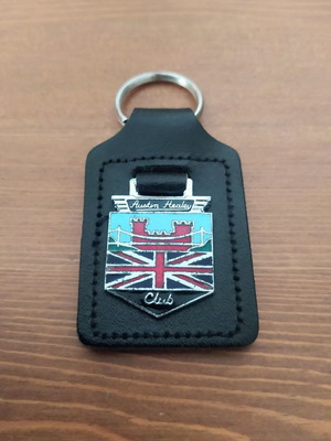 Μπρελόκ αυτοκινήτου Austin Healey Club, δέρμα και σμάλτο