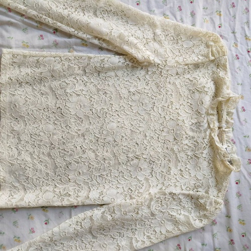 Stradivarius lace used, white, size XS